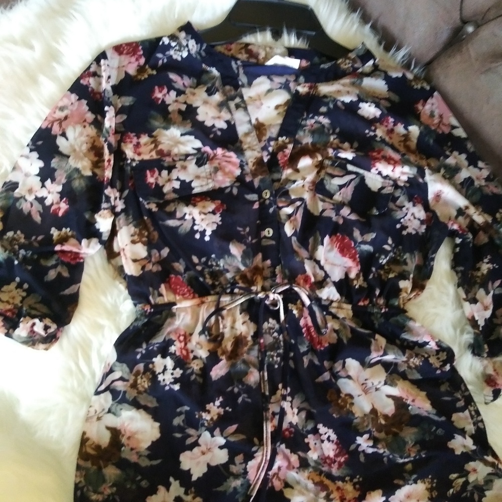 Floral maternity dress